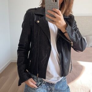 Massimo Dutti leather jacket